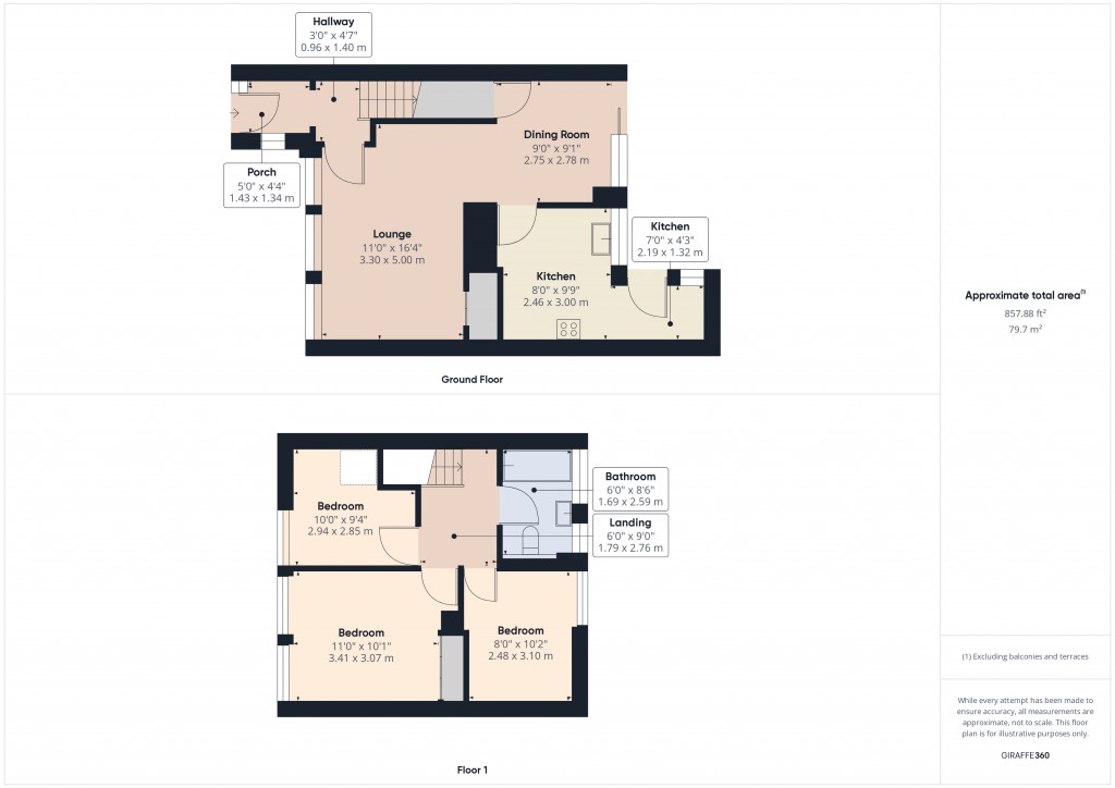 Floorplans For Route de Orange, St Brelade